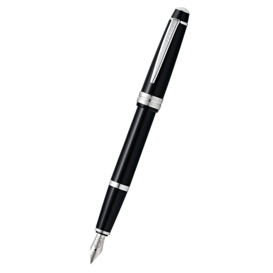 Cross Bailey Light™ Polished Black Resin with Polished Chrome Appointments and Fine Nib Fountain Pen