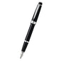 Cross Bailey Light™ Polished Black Resin with Polished Chrome Appointments and Fine Nib Fountain Pen