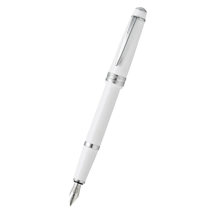 Cross Bailey Light™ Polished White Resin with Polished Chrome Appointments and Fine Nib Fountain Pen
