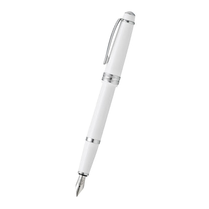 Cross Bailey Light™ Polished White Resin with Polished Chrome Appointments and Fine Nib Fountain Pen