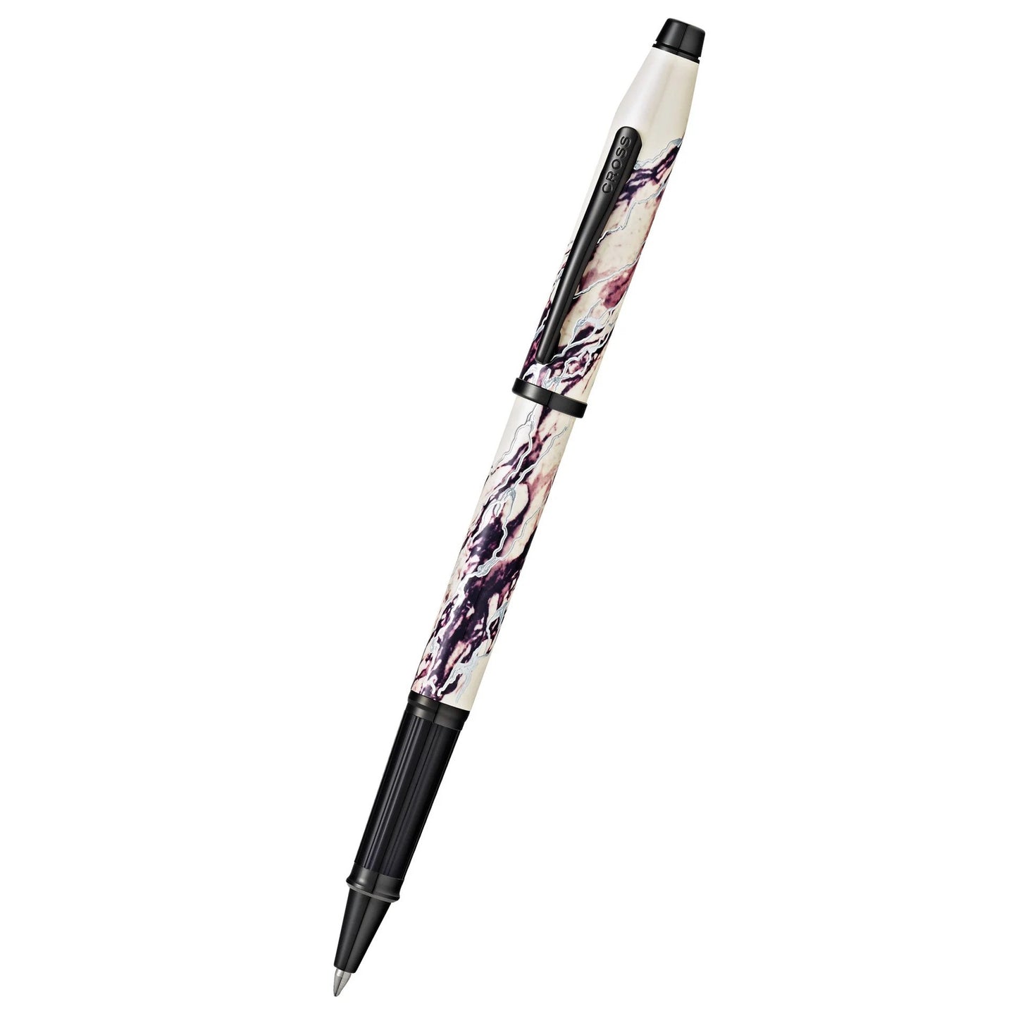 Cross Wanderlust Everest with Chrome-Plated Engravings and Polished Black PVD Appointments Rollerball Pen