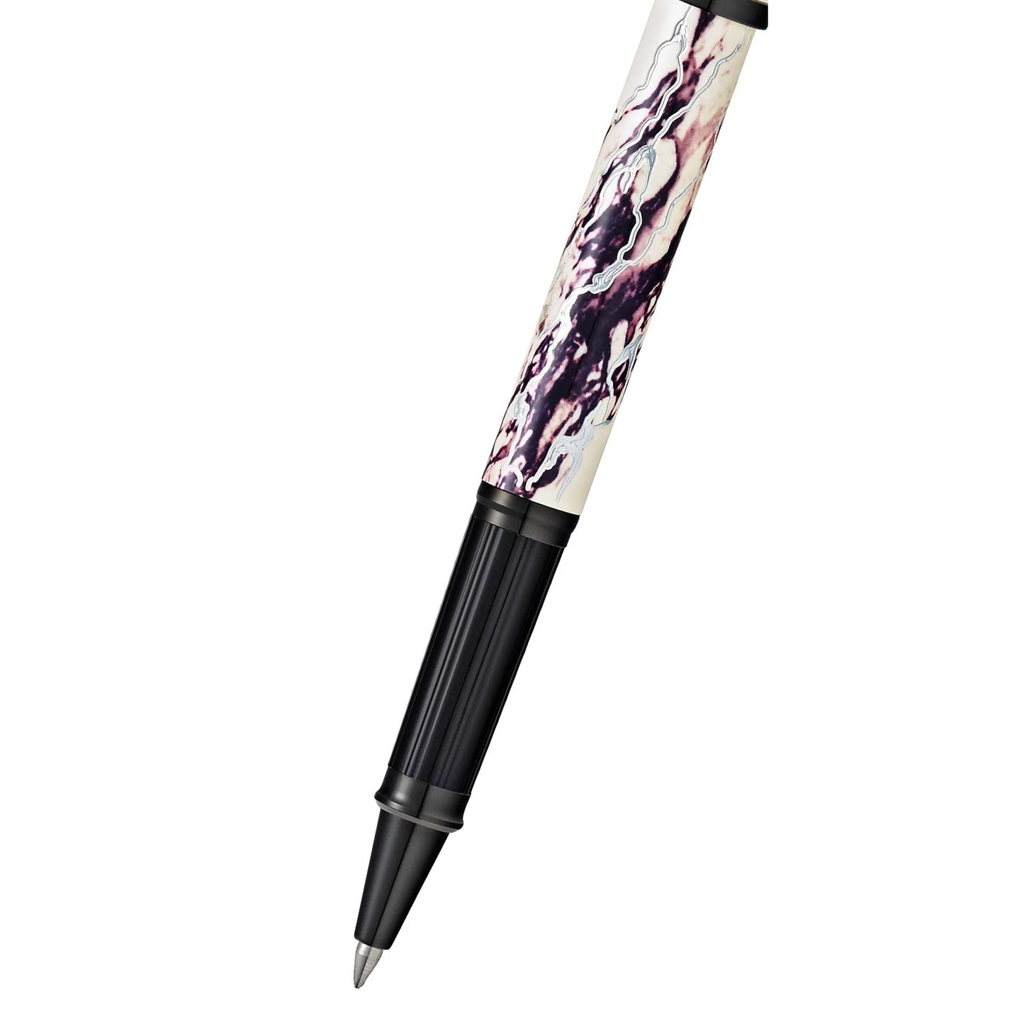 Cross Wanderlust Everest with Chrome-Plated Engravings and Polished Black PVD Appointments Rollerball Pen