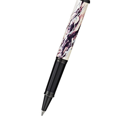 Cross Wanderlust Everest with Chrome-Plated Engravings and Polished Black PVD Appointments Rollerball Pen