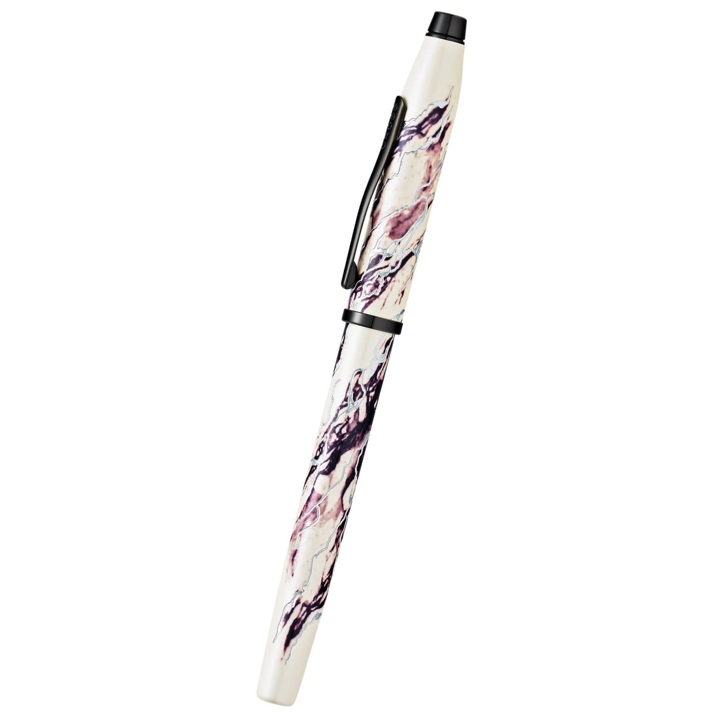 Cross Wanderlust Everest with Chrome-Plated Engravings and Polished Black PVD Appointments Rollerball Pen