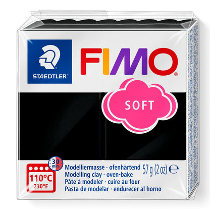 Staedtler 8020-9    08 Staedtler Fimo Soft, Black, 56g (2oz)