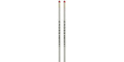 Cross 8518-5 Refill, Ballpoint, Mini Medium..Red 2 Pk