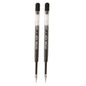 Itoya AQR7BP-BK Aqua Roller Refill, 0.7mm, 2 pack, Black