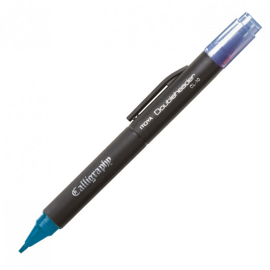 Itoya Doubleheader Calligraphy, Blue 3.0Mm And 1.5Mm