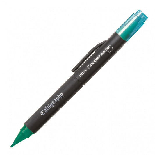 Itoya Doubleheader Calligraphy, Green 3.0Mm And 1.5Mm