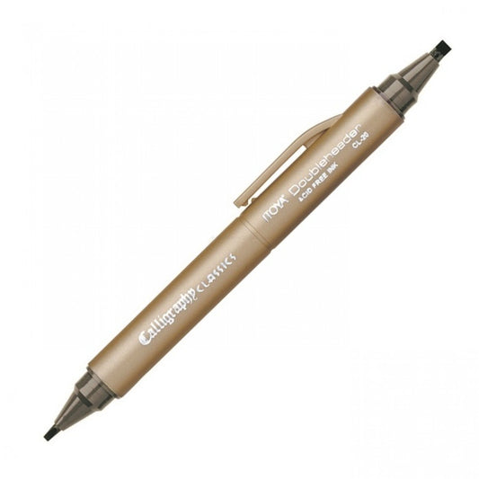 Itoya Doubleheader Calligraphy Classics Marker, Mocha 3.0Mm And 1.5Mm