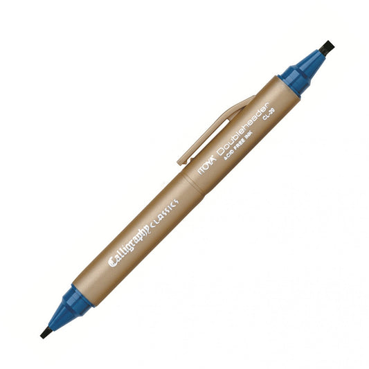 Itoya Doubleheader Calligraphy Classics Marker, Aquamarine 3.0Mm And 1.5Mm