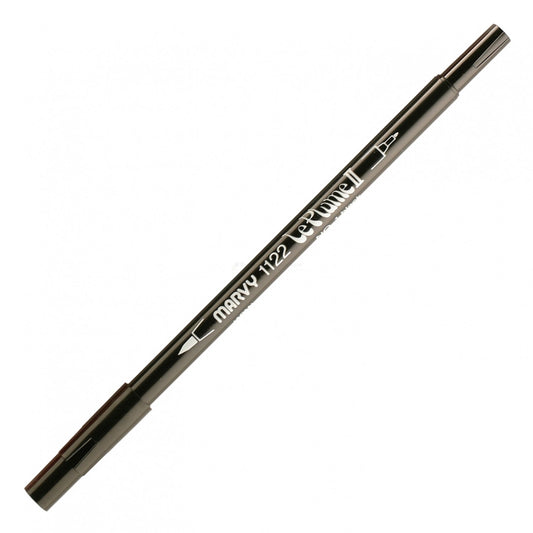 Marvy Le Plume Ii Double Ended Watercolor Marker, Black