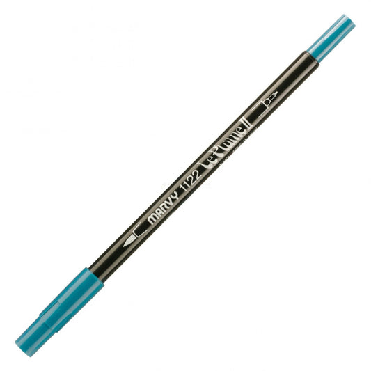 Marvy Le Plume Ii Double Ended Watercolor Marker, Light Teal