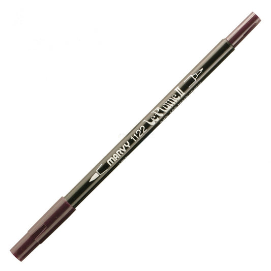 Marvy Le Plume Ii Double Ended Watercolor Marker, Black Cherry
