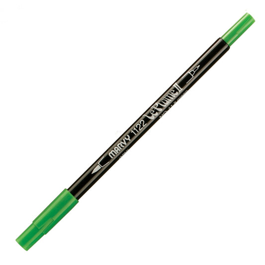 Marvy Le Plume Ii Double Ended Watercolor Marker, Lt. Green