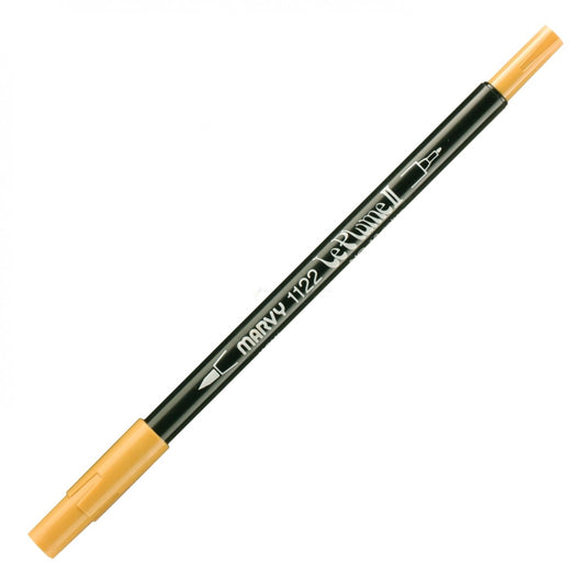 Marvy Le Plume Ii Double Ended Watercolor Marker, Ochre