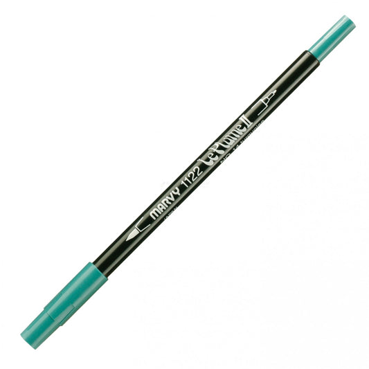 Marvy Le Plume Ii Double Ended Watercolor Marker, Turquoise