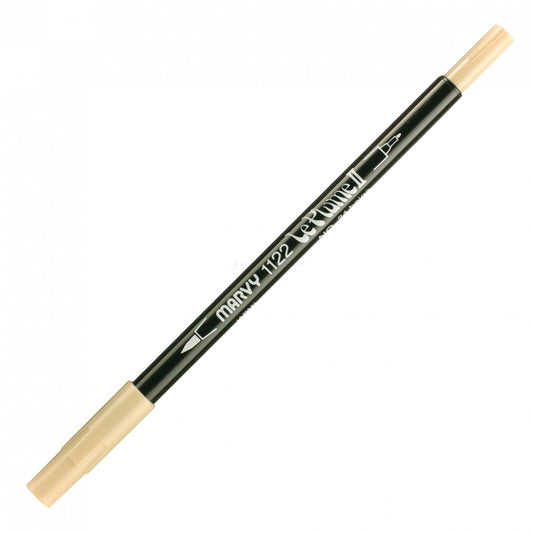Marvy Le Plume Ii Double Ended Watercolor Marker, Beige