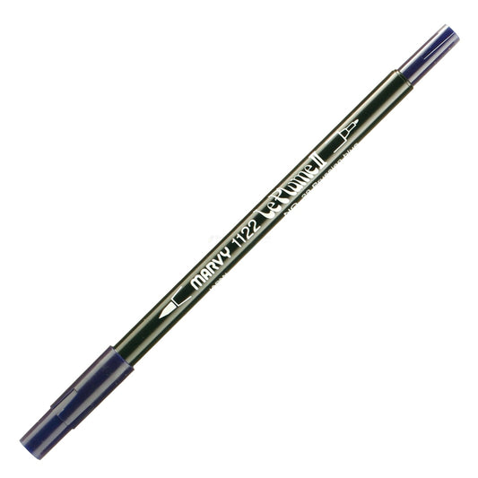 Marvy Le Plume Ii Double Ended Watercolor Marker, Prussian Blue