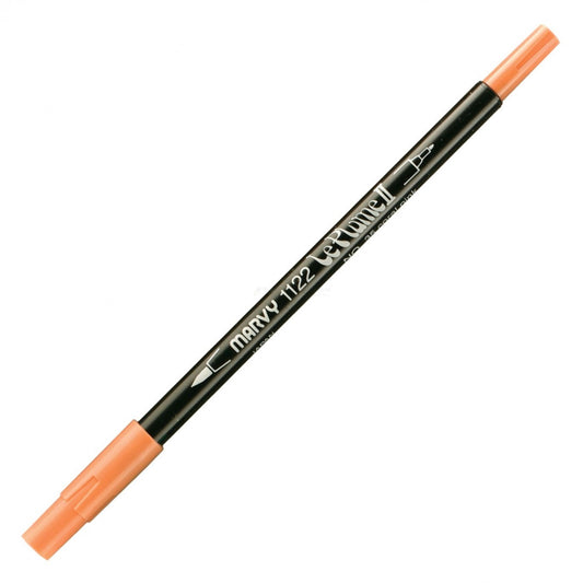 Marvy Le Plume Ii Double Ended Watercolor Marker, Coral Pink