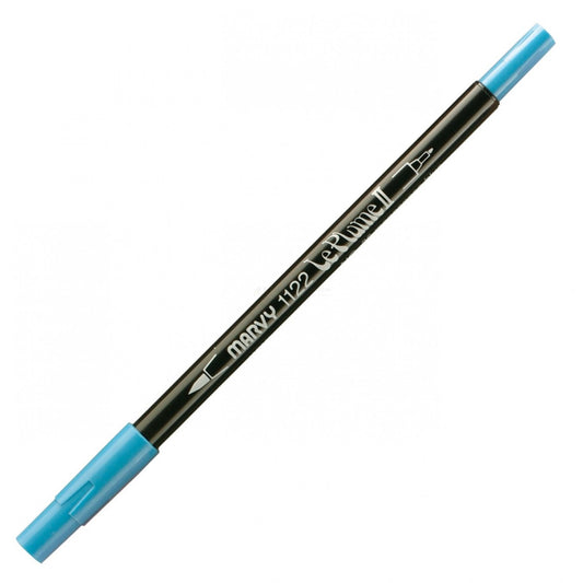 Marvy Le Plume Ii Double Ended Watercolor Marker, Maganese Blue