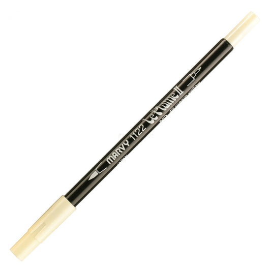 Marvy Le Plume Ii Double Ended Watercolor Marker, Cream Yellow
