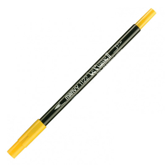 Marvy Le Plume Ii Double Ended Watercolor Marker, Brilliant Yellow