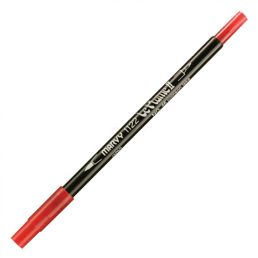 Marvy Le Plume Ii Double Ended Watercolor Marker, Crimson Lake