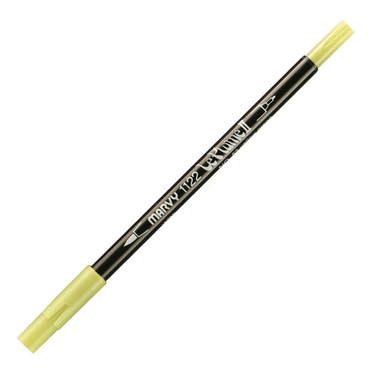Marvy Le Plume Ii Double Ended Watercolor Marker, Yellow Green