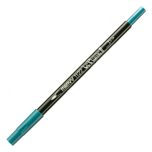 Marvy Le Plume Ii Double Ended Watercolor Marker, Peacock Green