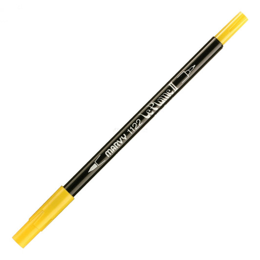 Marvy Le Plume Ii Double Ended Watercolor Marker, Yellow