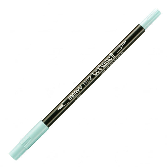 Marvy Le Plume Ii Double Ended Watercolor Marker, Aqua Marine