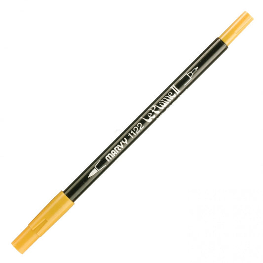 Marvy Le Plume Ii Double Ended Watercolor Marker, Mustard