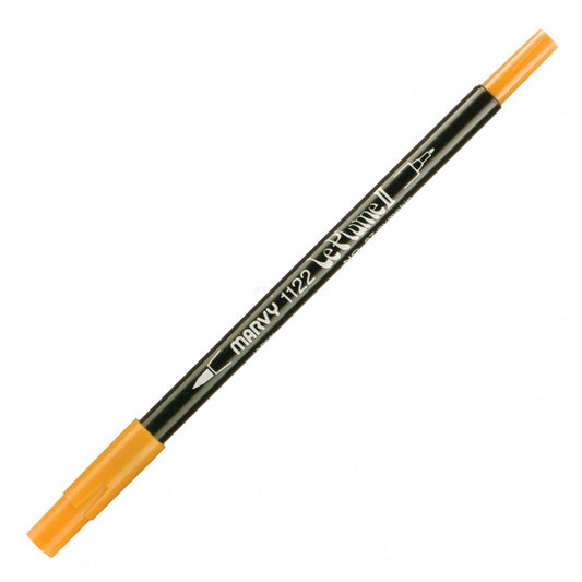 Marvy Le Plume Ii Double Ended Watercolor Marker, Pumpkin