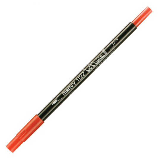 Marvy Le Plume Ii Double Ended Watercolor Marker, Persimmon