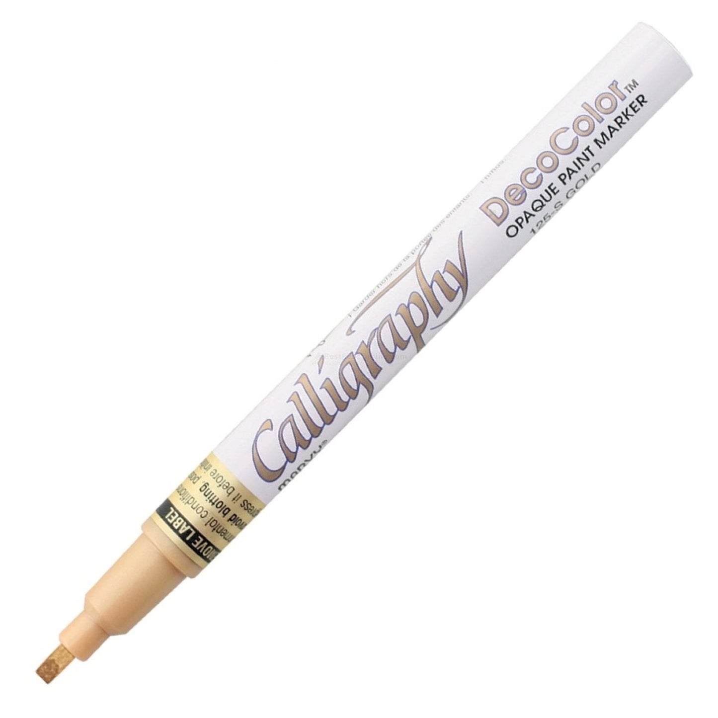 Marvy Calligraphy Metallic Marker Gold, 2.0Mm
