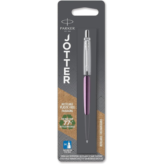 Parker Jotter Victoria Violet CT Ball Point Pen M Blue BL1