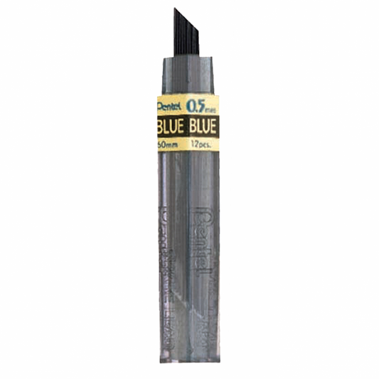 Pentel Colored Lead, 0.5Mm Blue 12 Leads