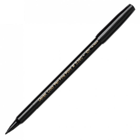 Pentel Color Pen, Fine Pt Black