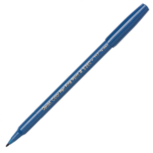 Pentel Color Pen, Fine Pt Steel Blue