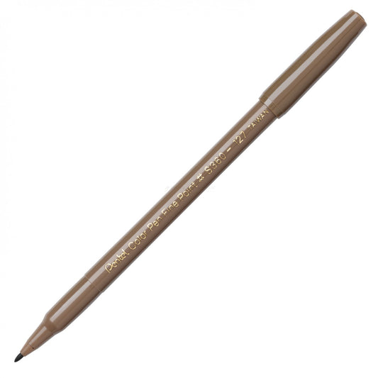 Pentel Color Pen, Fine Pt Raw Umber