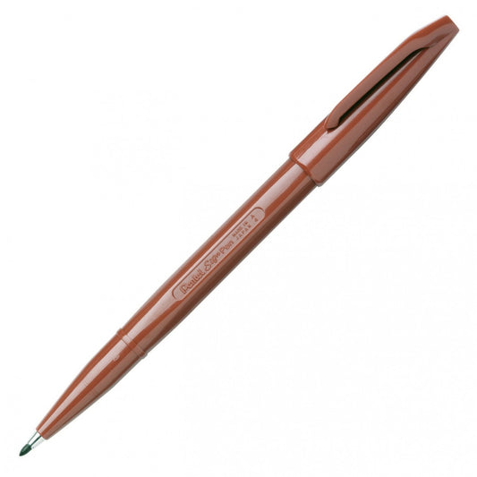 Pentel Sign Pen, Fine Pt Brown