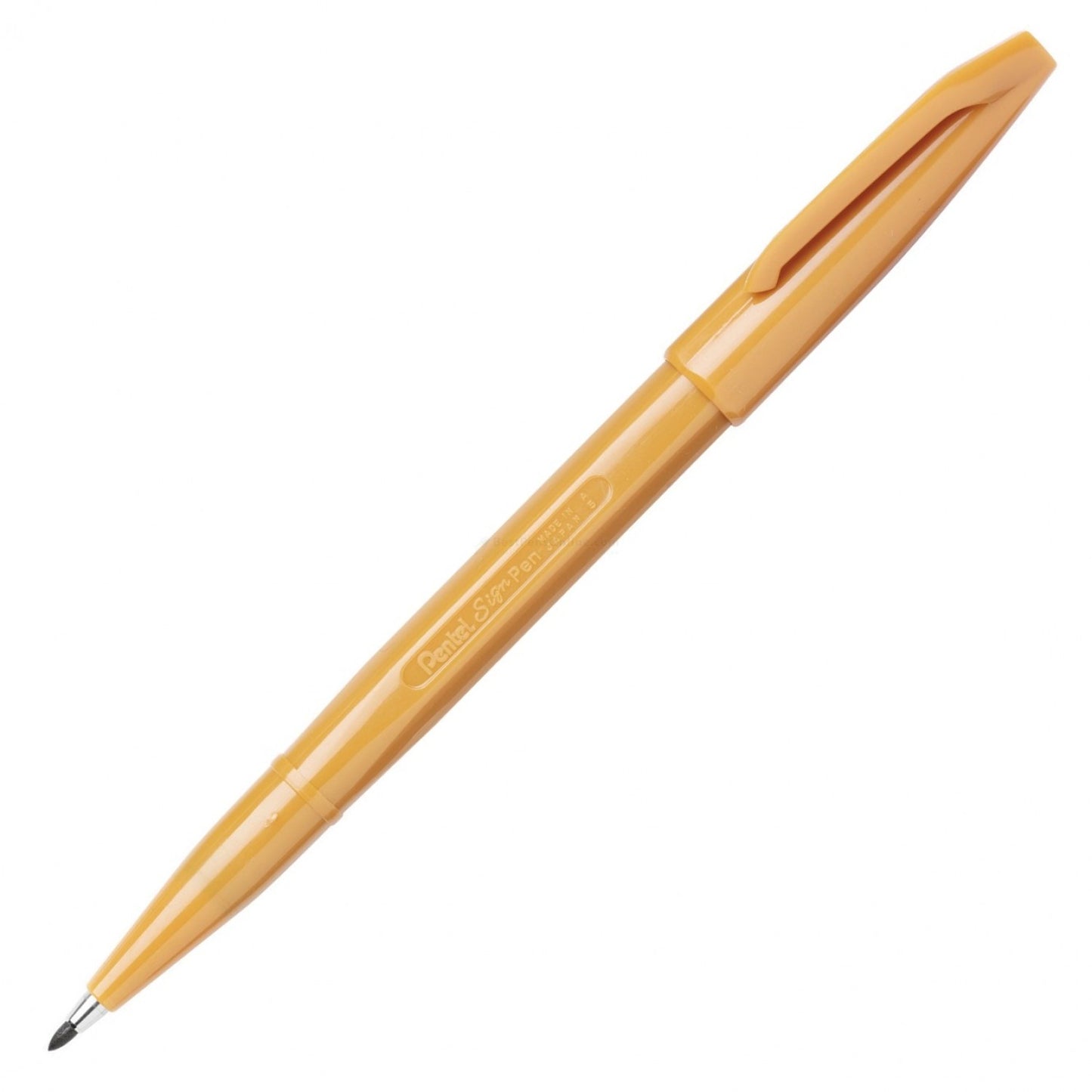 Pentel Sign Pen, Fine Pt Yellow Ochre