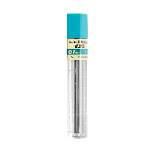 Pentel 50-F Super Hi-Polymer 0.7mm Medium Lead 12/pk