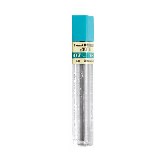 Pentel 50-HB Super Hi-Polymer 0.7mm Medium Lead 12/pk