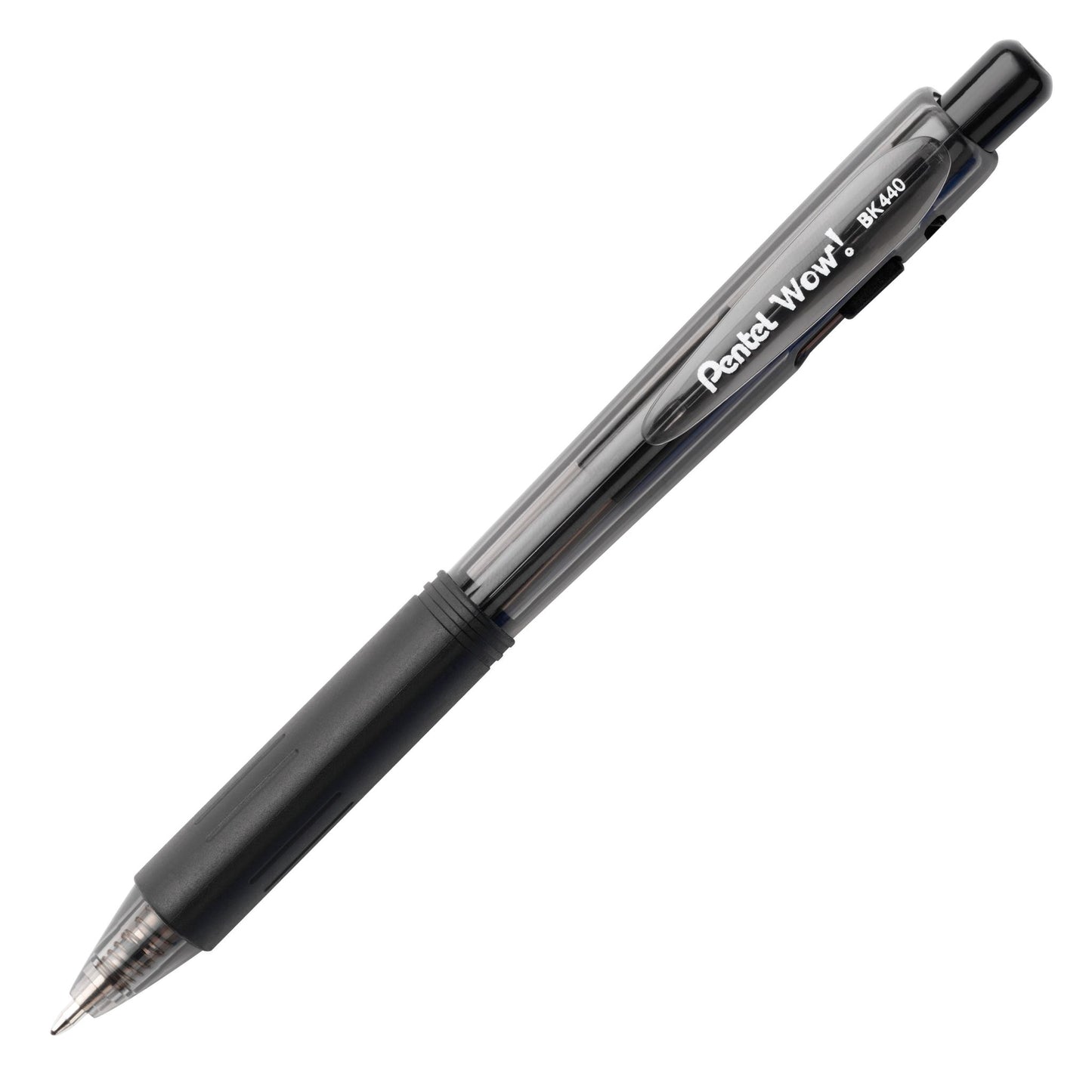Pentel BK440-A Wow! Med Retractable Tip, Black