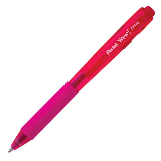 Pentel BK440-P Wow! Med Retractable Tip, Pink