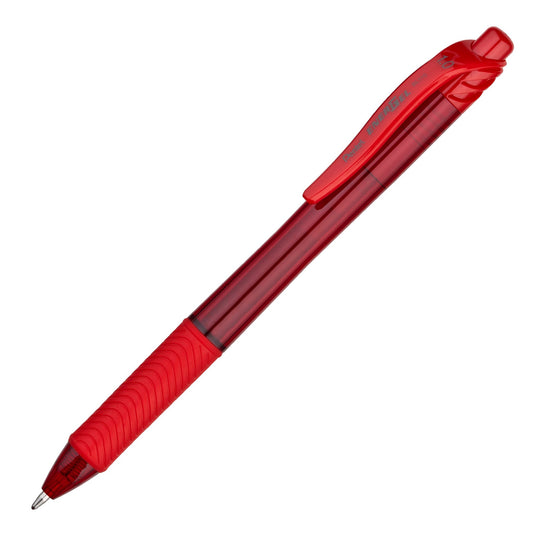 Pentel BL110-B EnerGel-X Retractable Liquid Gel Pen (1.0mm) Metal Tip - Red Ink