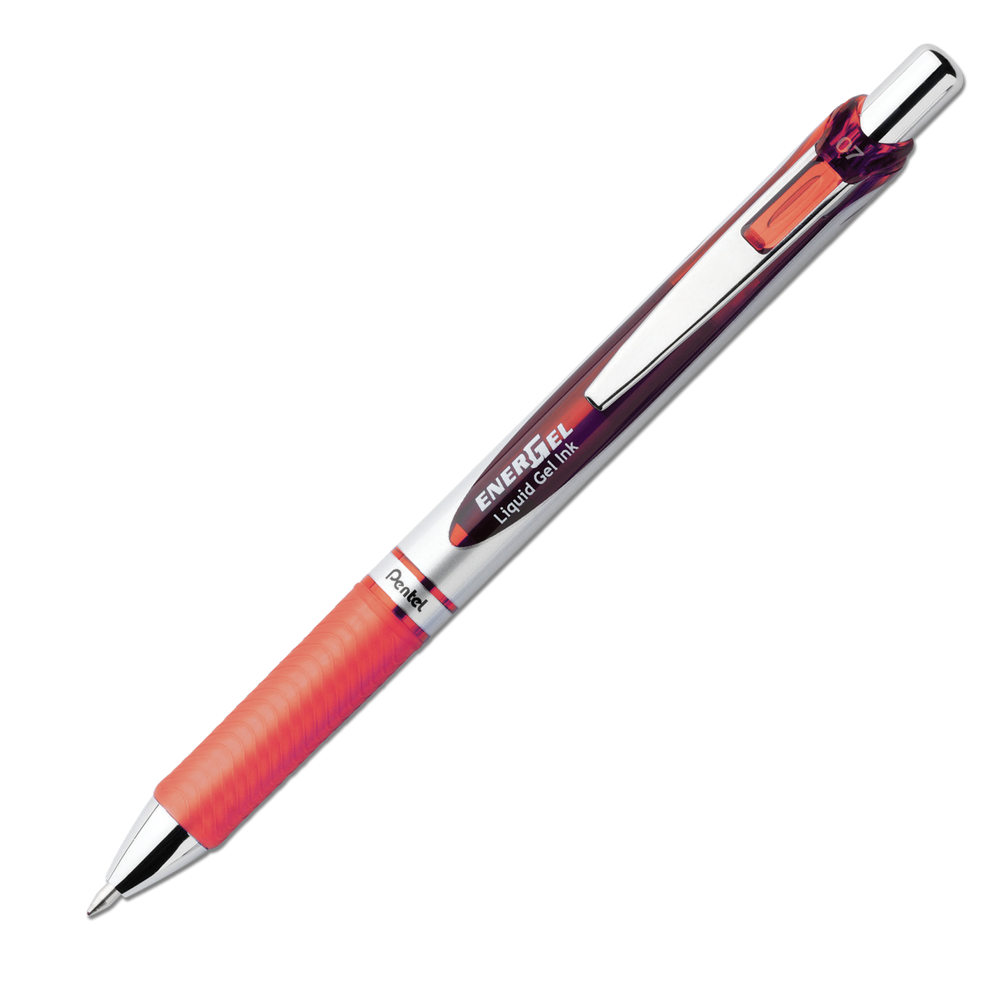 Pentel BL77-F EnerGel Delux RTX Retract Refillable Liq Med Metal Tip3.19, Orange
