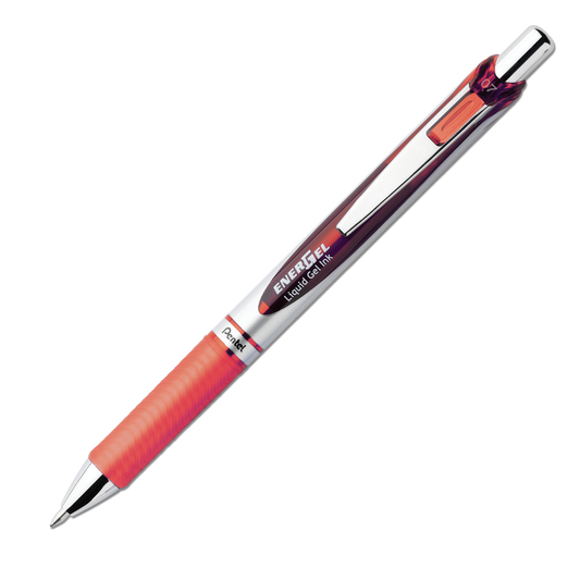 Pentel BL77-F EnerGel Delux RTX Retract Refillable Liq Med Metal Tip3.19, Orange